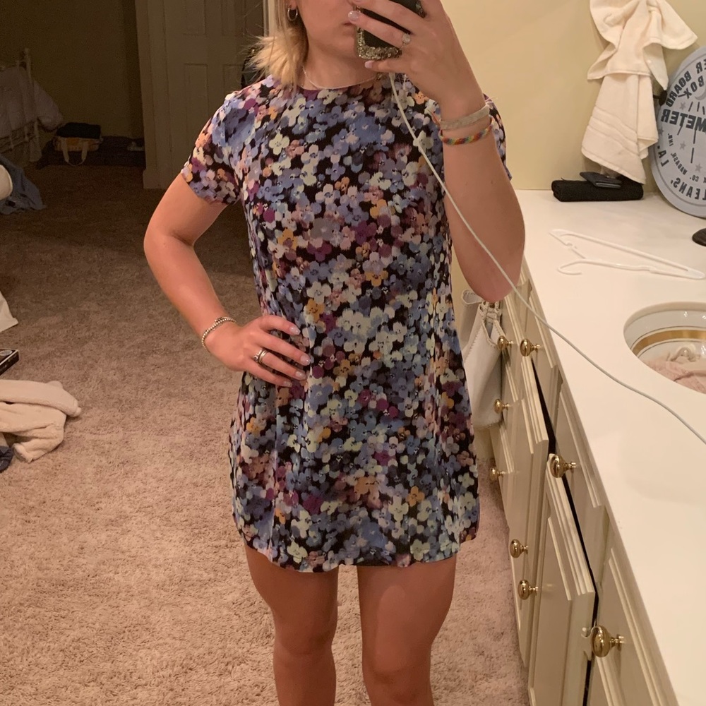 floral shift dress